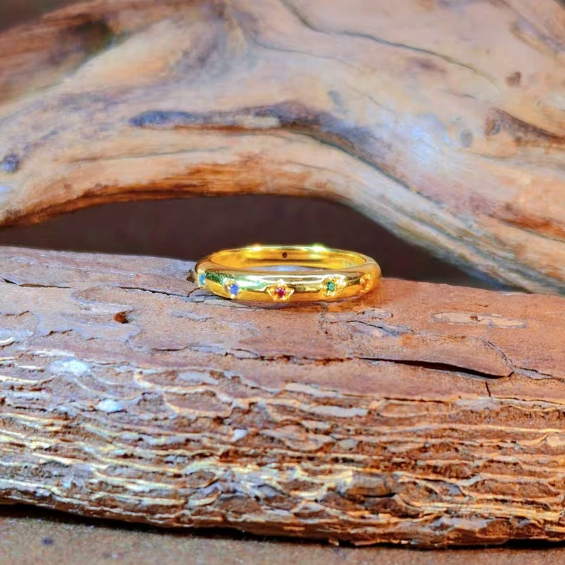 【菲菲专享】足金999 快乐多巴胺戒指 6D工艺 双12大促圣诞礼物