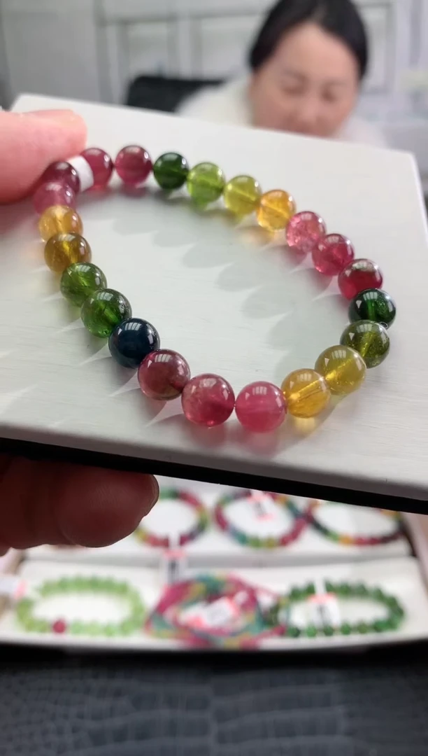 【闪购商品】碧玺手串未镶嵌多样性发一条