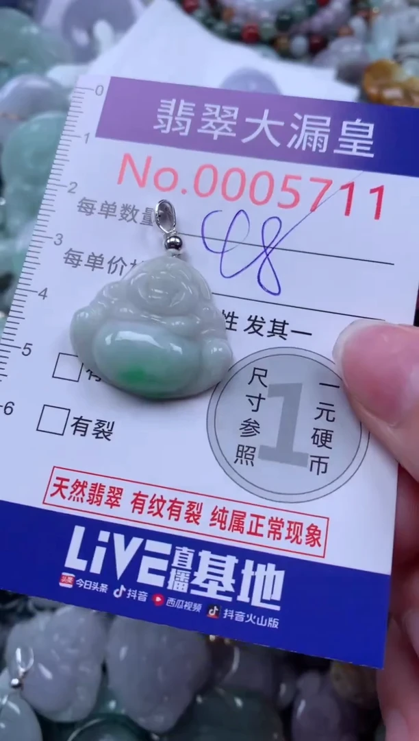 翡翠未镶嵌吊坠(不含链)5711