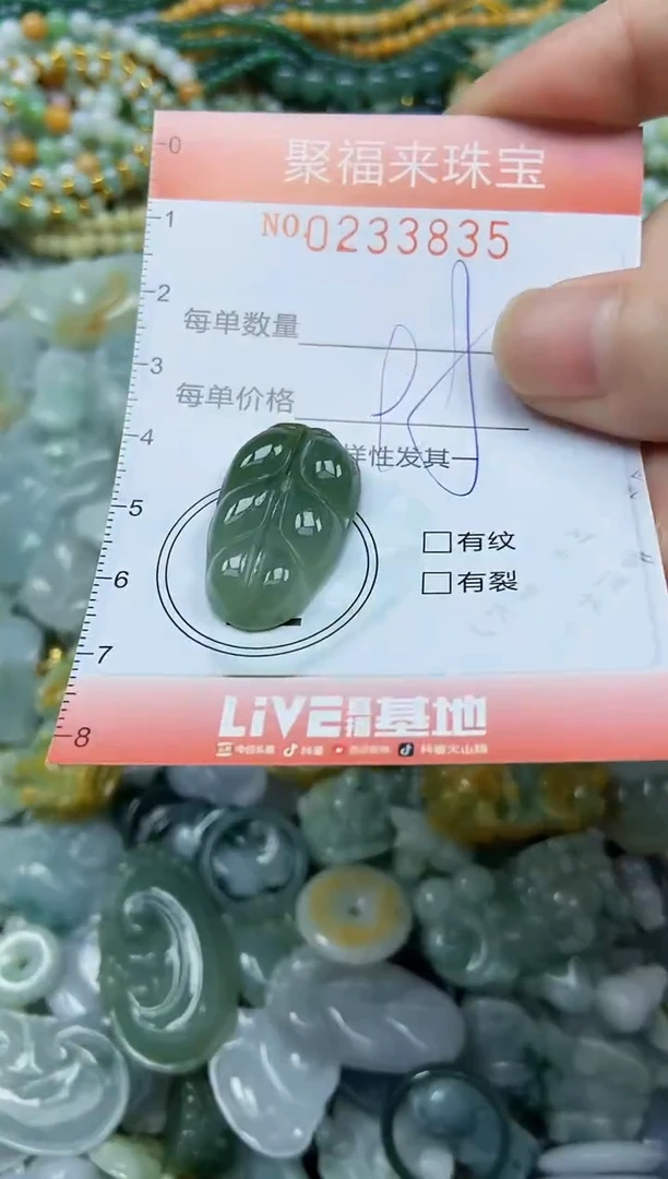 未镶嵌挂件翡翠闪购0233835