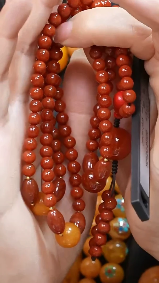 蜜蜡颈饰未镶嵌8078天然蜜蜡珠宝奇石全部保真