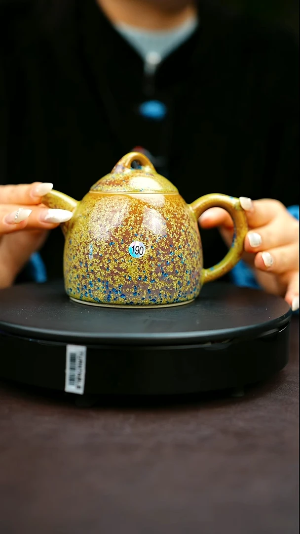 190#原矿钧瓷炉钧釉秦权壶