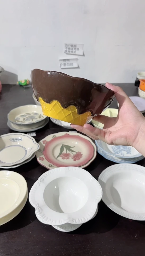 陶直播微瑕黑巧面碗*1