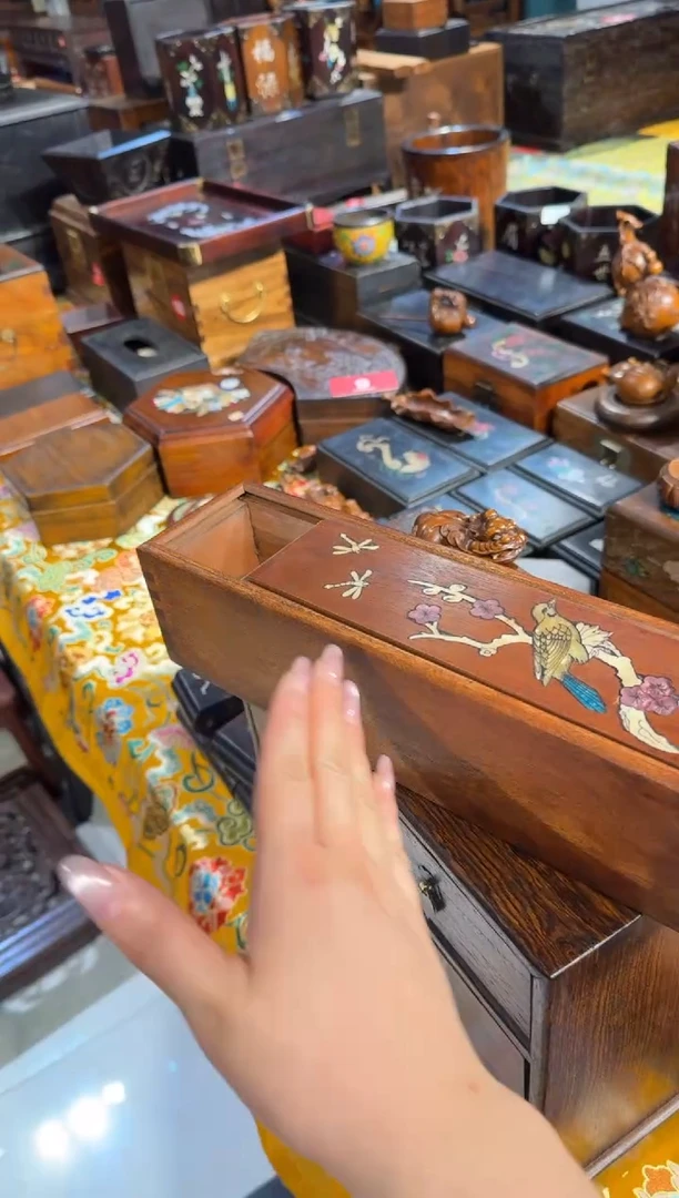 木木头款喜鹊登梅线香盒68.8888