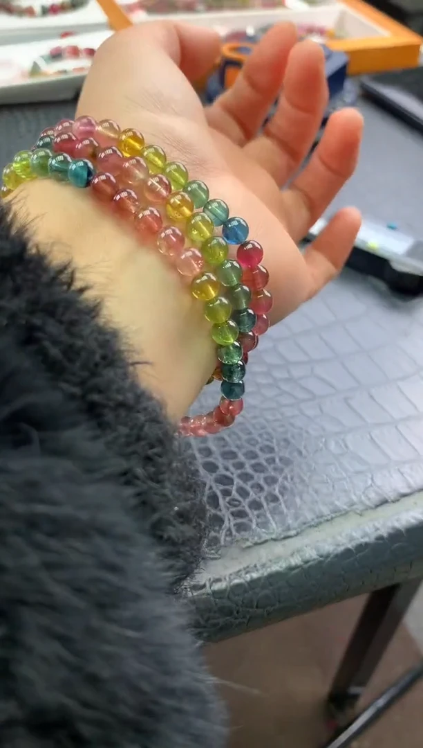 未镶嵌手串碧玺多样性发一条