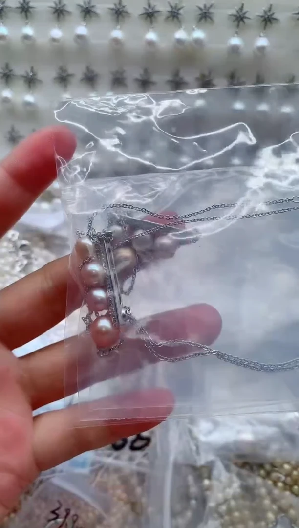 套链合金淡水珍珠多样性发其一，非无暇