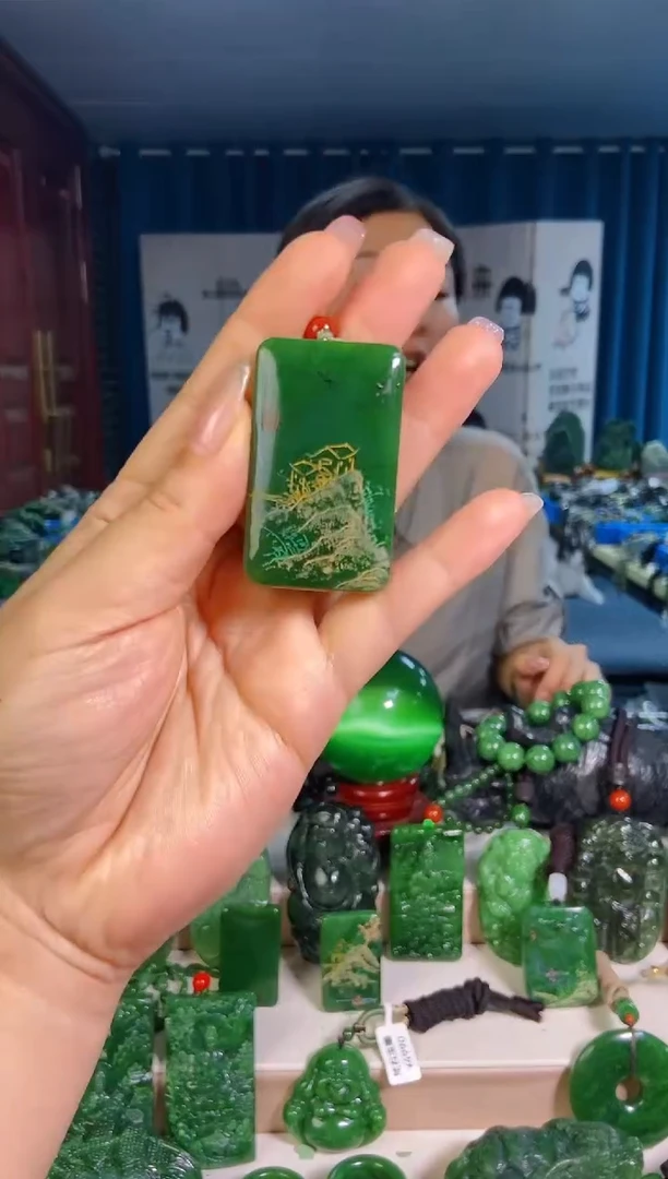 和田玉未镶嵌挂件1