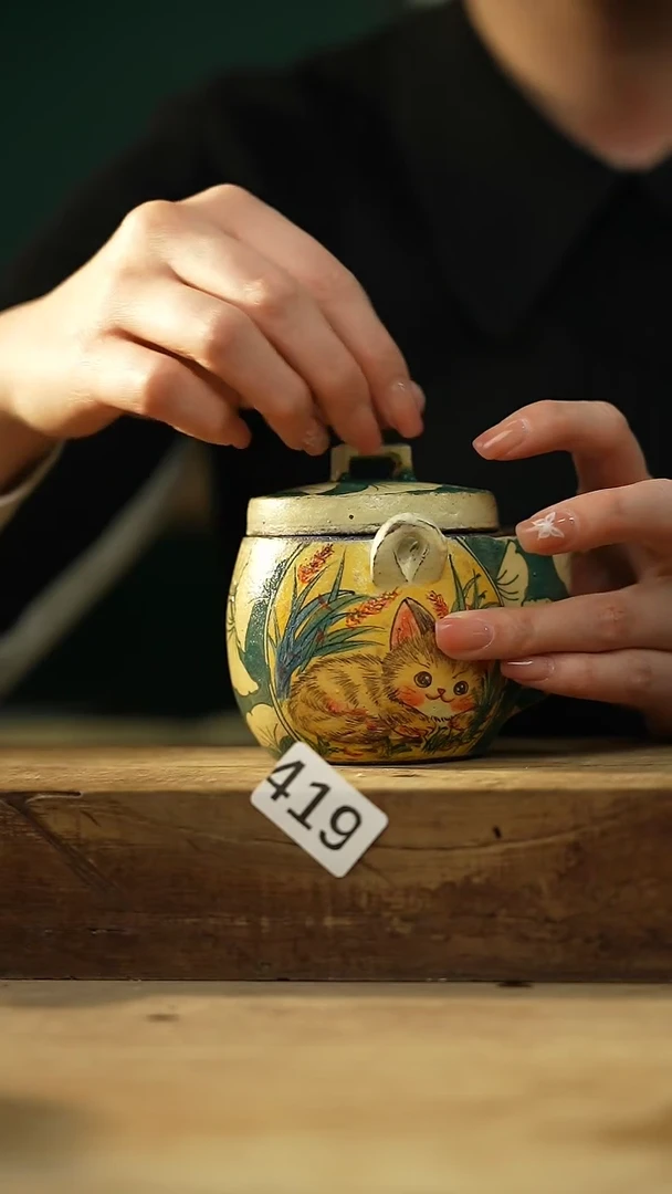 【闪购商品】瓷片新品！设计师手作款柴烧动物系列 迷糊