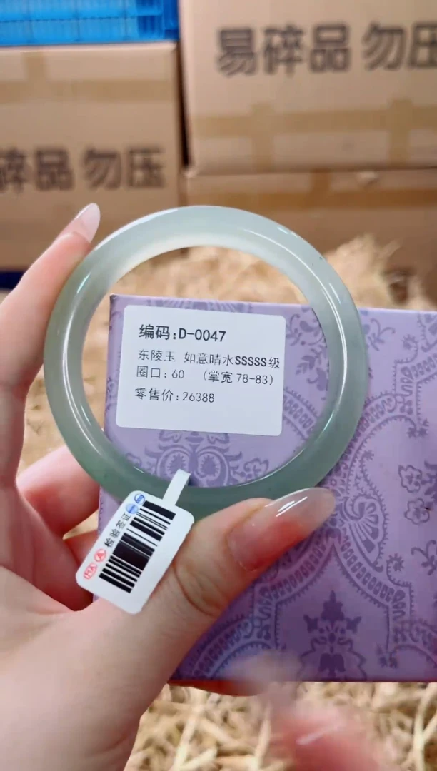 未镶嵌手镯石英质玉D-0047