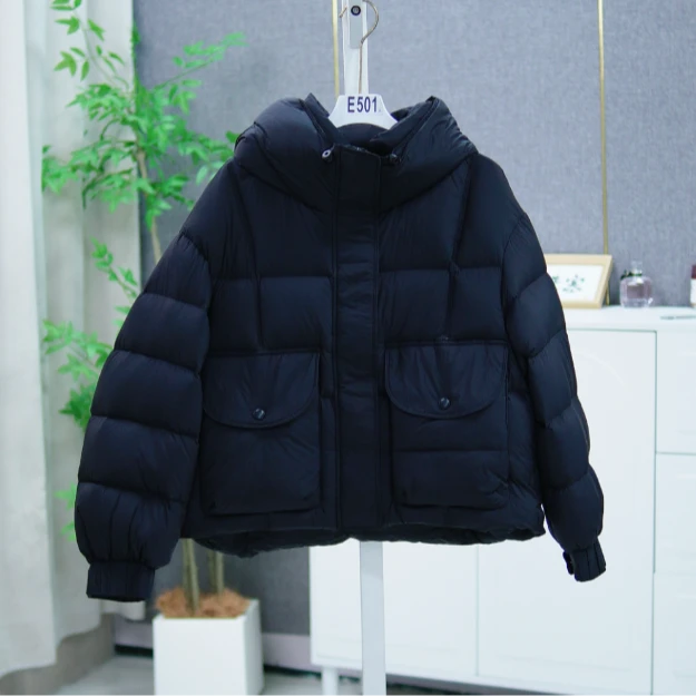 501 AA50连帽时尚百搭保暖收腰短外套女休闲锁温冬季新款羽绒服