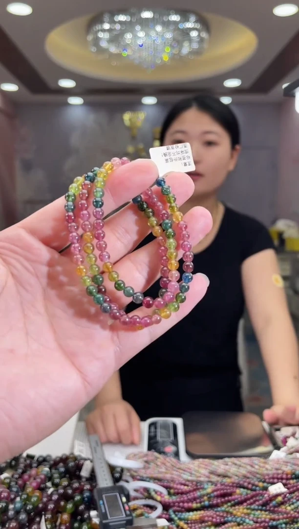 /未镶嵌碧玺5mm+碧玺多圈多样性发货