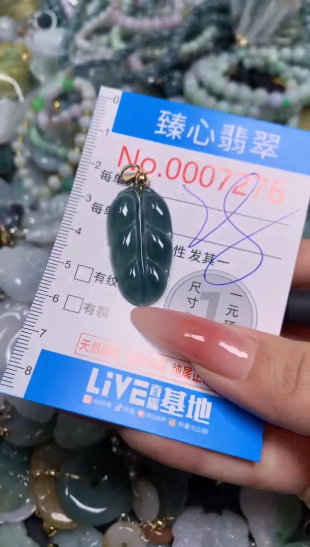 【闪购商品】翡翠颈饰未镶嵌含绳0007276