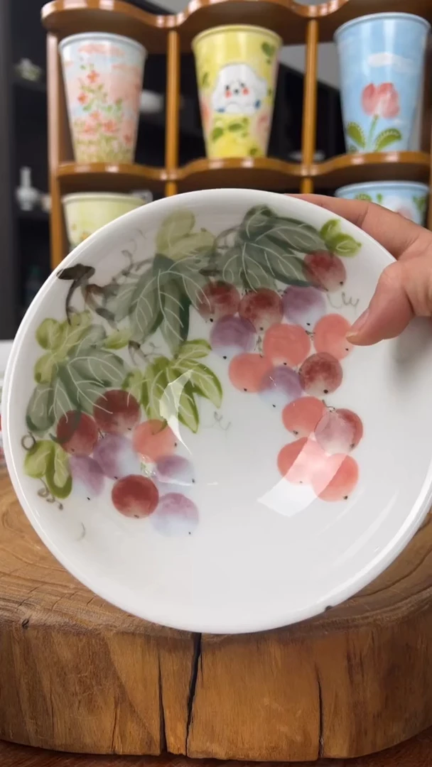 瓷片景德镇手绘釉中彩（食品级）壮壮碗福利