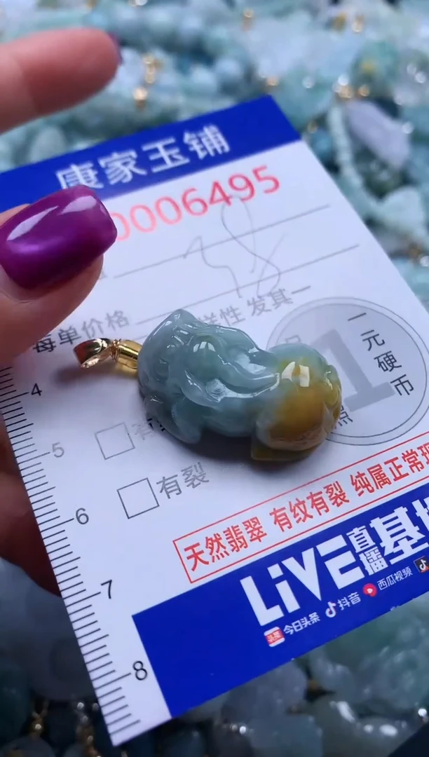 颈饰未镶嵌翡翠6495