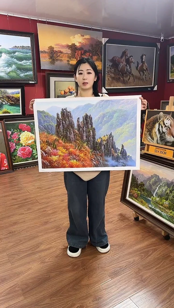 油画【45号】约50*70cm丨朝鲜原创纯手绘孤品油画丨顺丰包邮