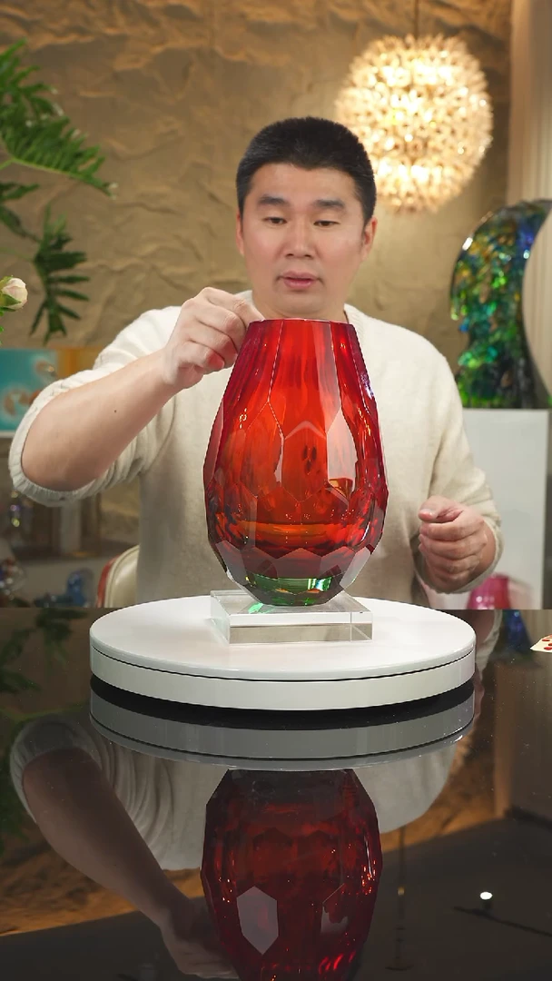 【闪购商品】摆件福利红绿花瓶96号