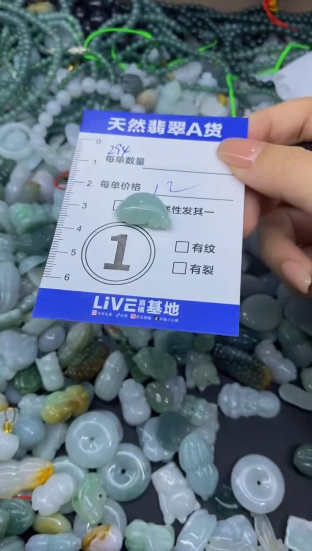 颈饰未镶嵌翡翠天然翡翠A货批量多样性发一件