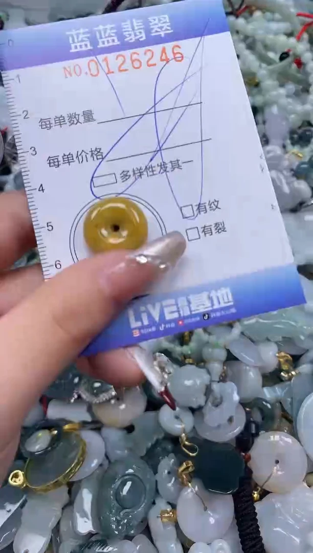 【闪购商品】翡翠颈饰未镶嵌闪购0126246多样性发其一