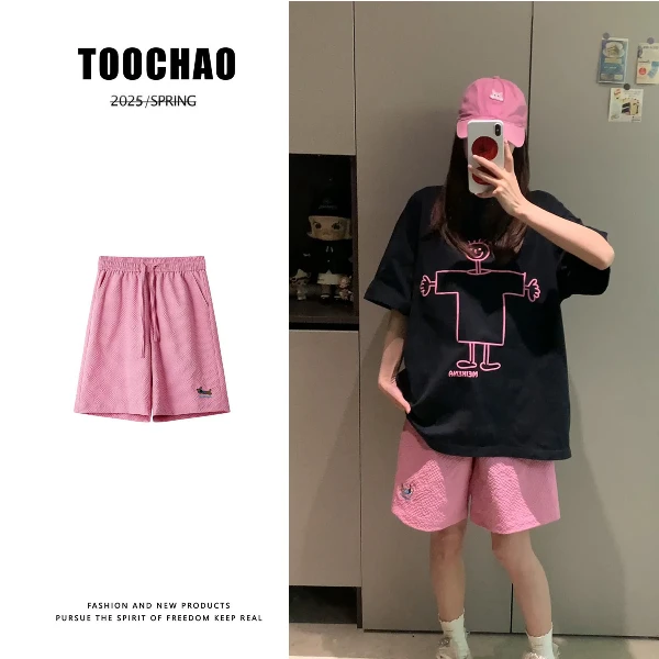 短裤运动休闲夏季阔腿宽松五分裤裤子短裤运动休闲夏季阔腿宽松