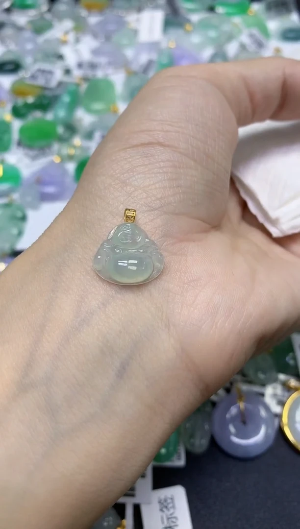 颈饰未镶嵌翡翠天然缅甸翡翠A货百元以上9元证书费自理