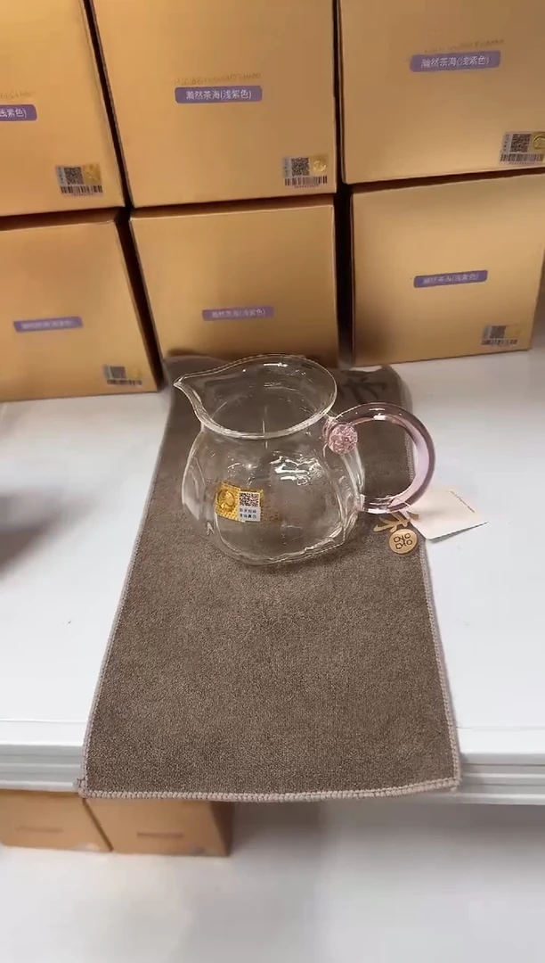 @@禾器莲君浅粉色+荷花茶巾