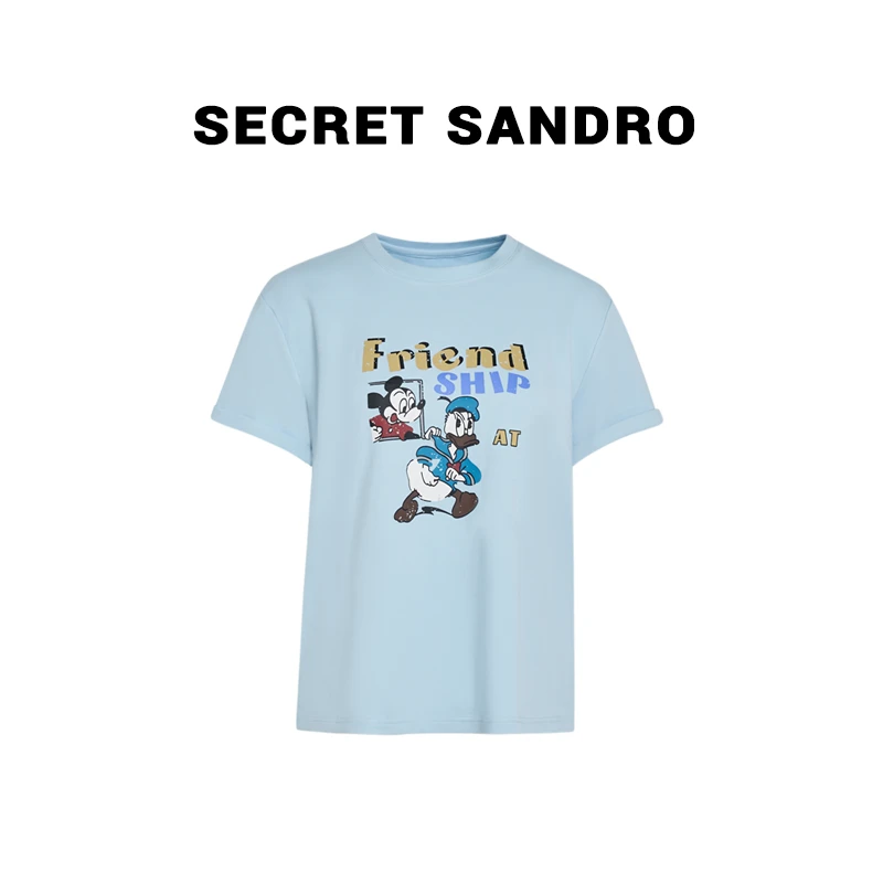 【唐老鸭】【Secret Sandro】 鸥小柒  T恤 T25226030Q