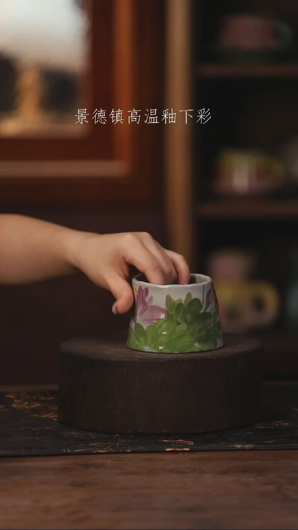 陶瓷景德镇高温釉下手绘陶瓷081