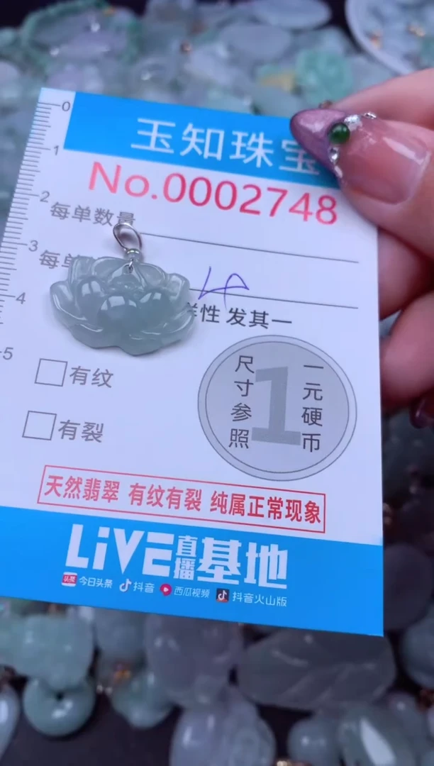 吊坠(不含链)未镶嵌翡翠2748