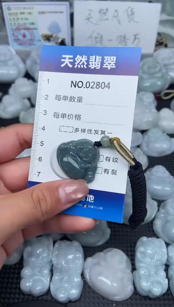 颈饰未镶嵌翡翠纯天然A货翡翠2804