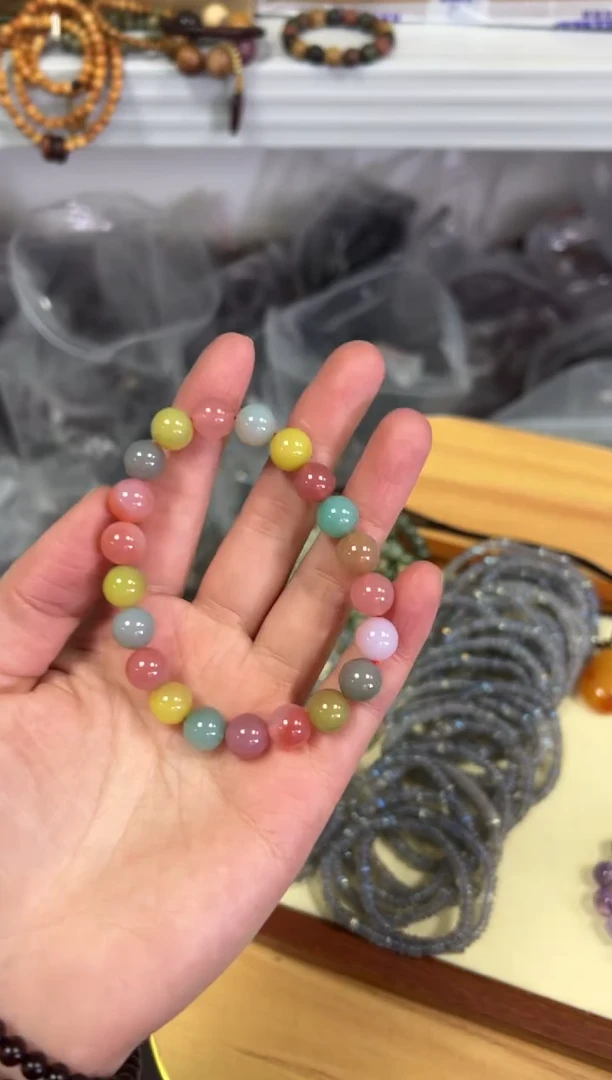 【闪购商品】玛瑙/玉髓手链未镶嵌西瓜盐源玛瑙手串[3851]