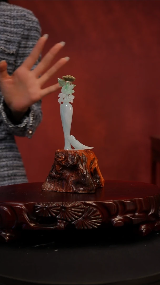 未镶嵌摆件翡翠喜事临门摆件