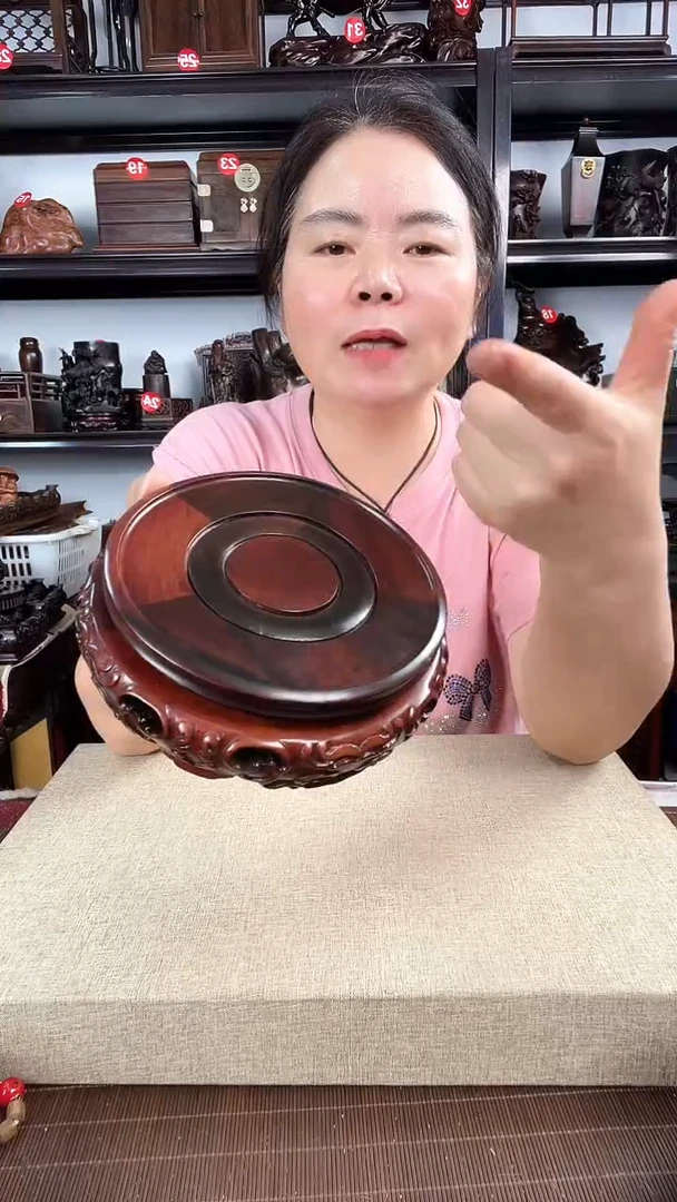 木旋转12公分老李红木工艺品