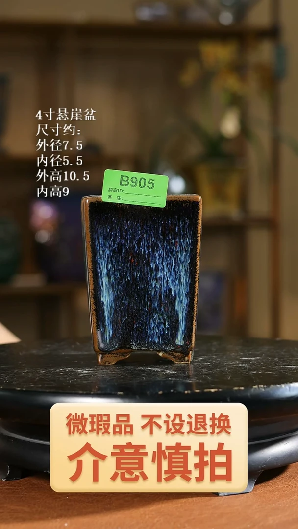 4寸悬崖盆    905