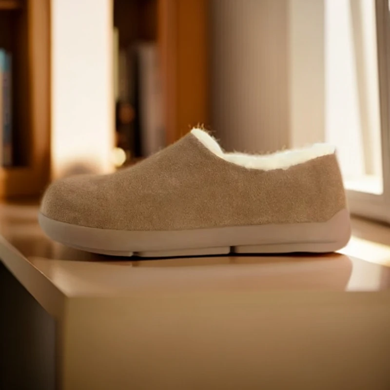 【男女全包小土豆】新款皮毛一体女雪地靴厚底包头拖鞋百搭防滑增高