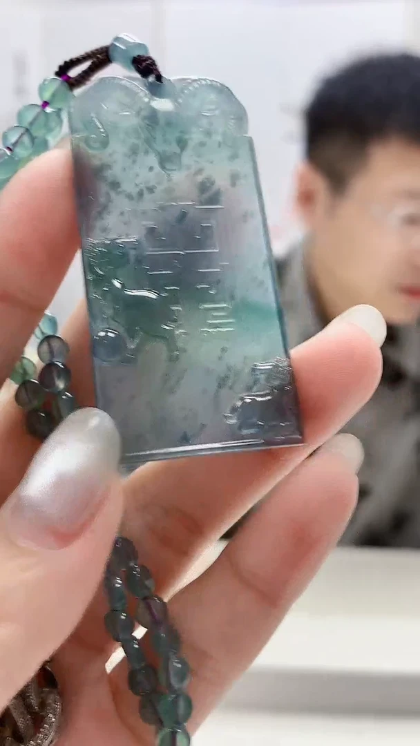 定制翡翠未镶嵌5158lr-毛货挂件151