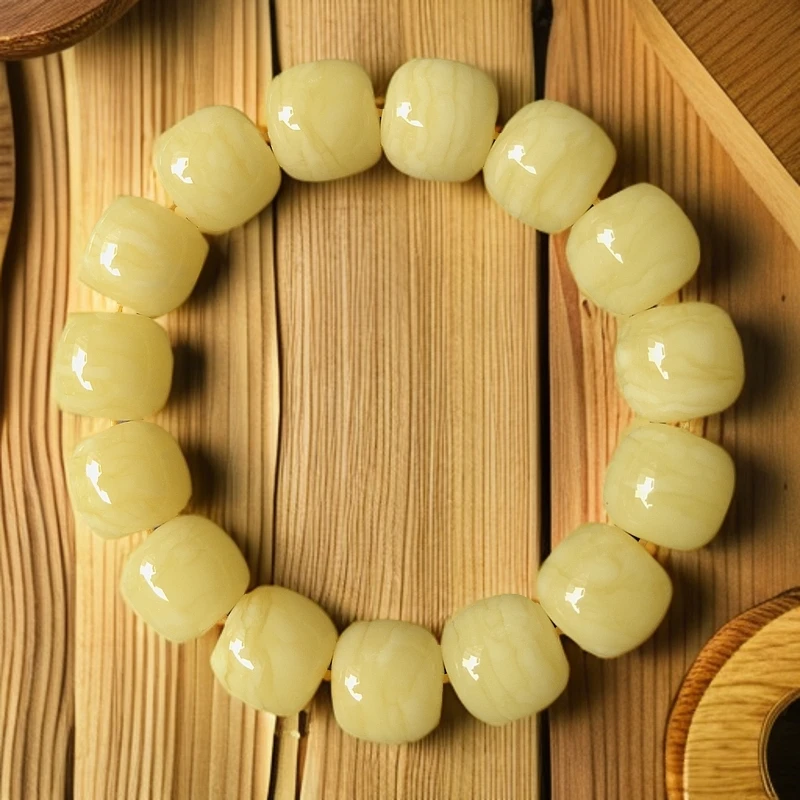 收藏级：虎皮千层15m稀奇古怪老型同料蜜蜡文玩手串