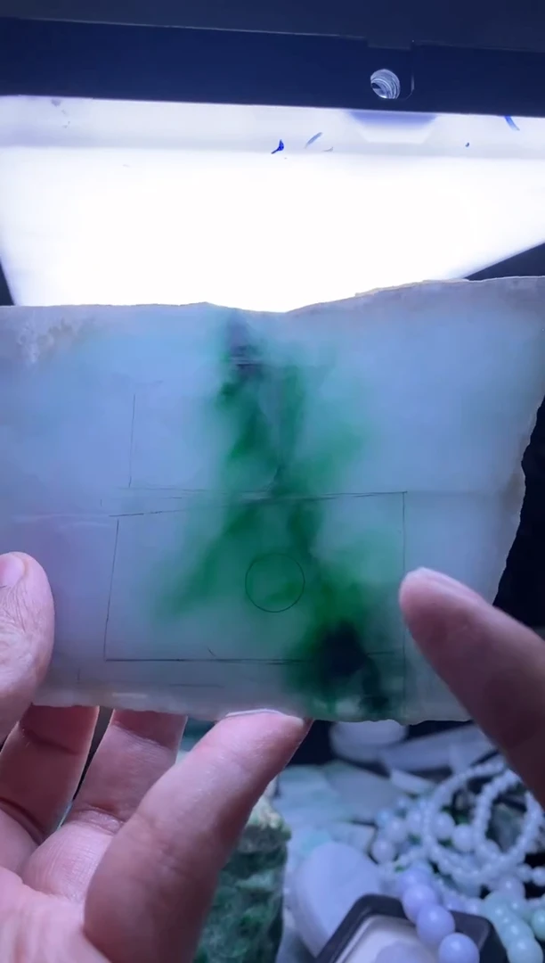 定制翡翠未镶嵌一***蜓包工