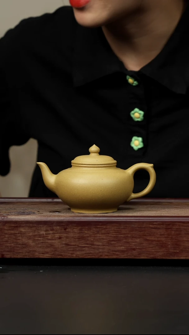 紫砂茶壶黄金段 笑樱