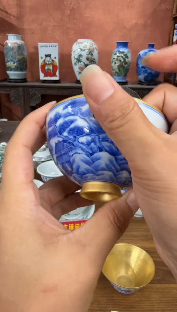 吴义松陶盟手绘陶瓷编码：3092