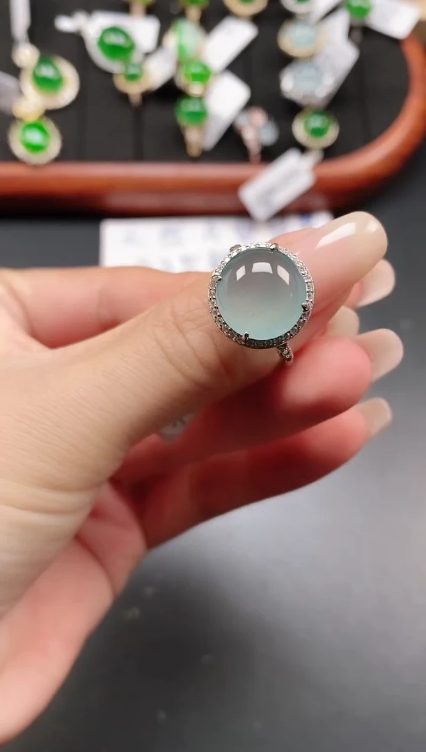 银S925镶嵌戒指翡翠1111