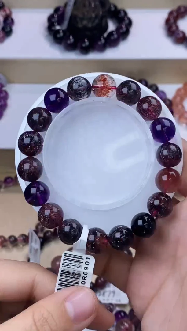 【闪购商品】水晶手链未镶嵌黑加仑超七单圈11m+