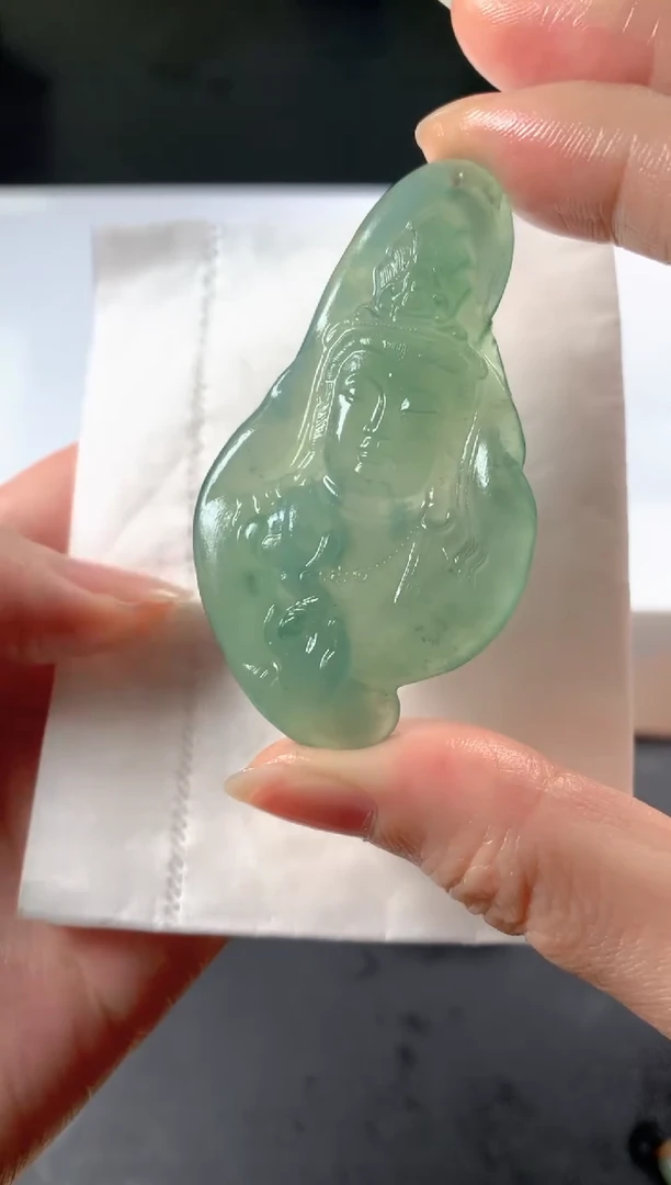 未镶嵌定制翡翠钱*子毛货抛光