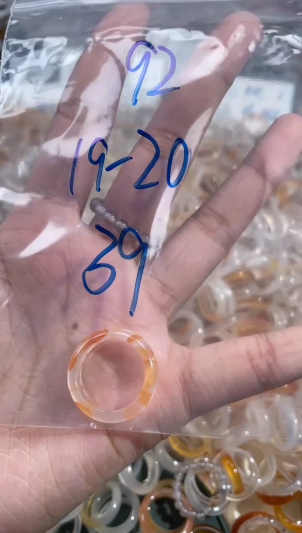 玛瑙/玉髓戒指未镶嵌92