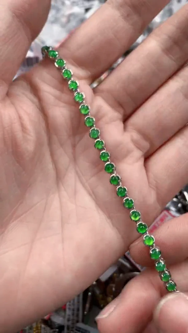 银S925镶嵌戒指翡翠7777----7