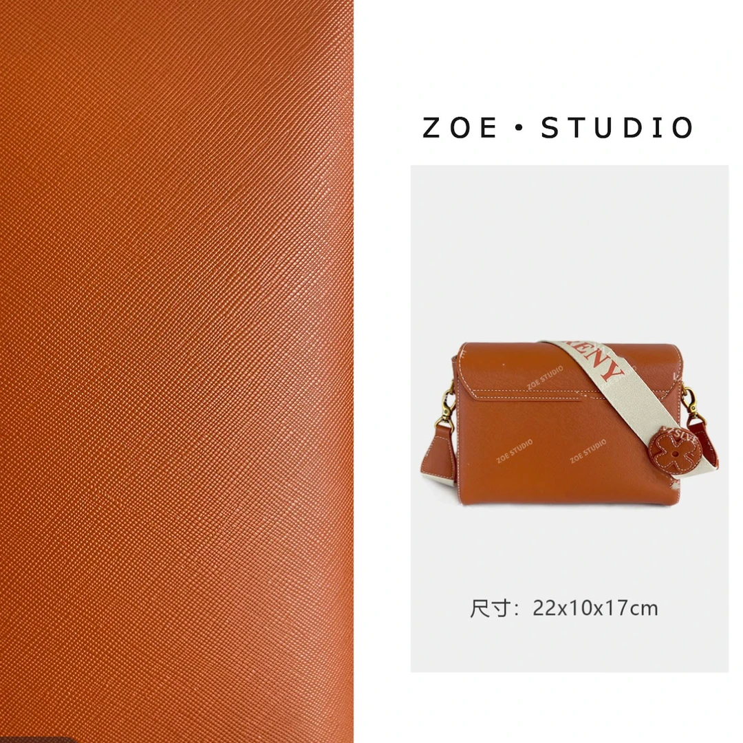 【佐伊甄选】FES-5190-橙色轻奢女士时尚百搭小众通勤斜挎包