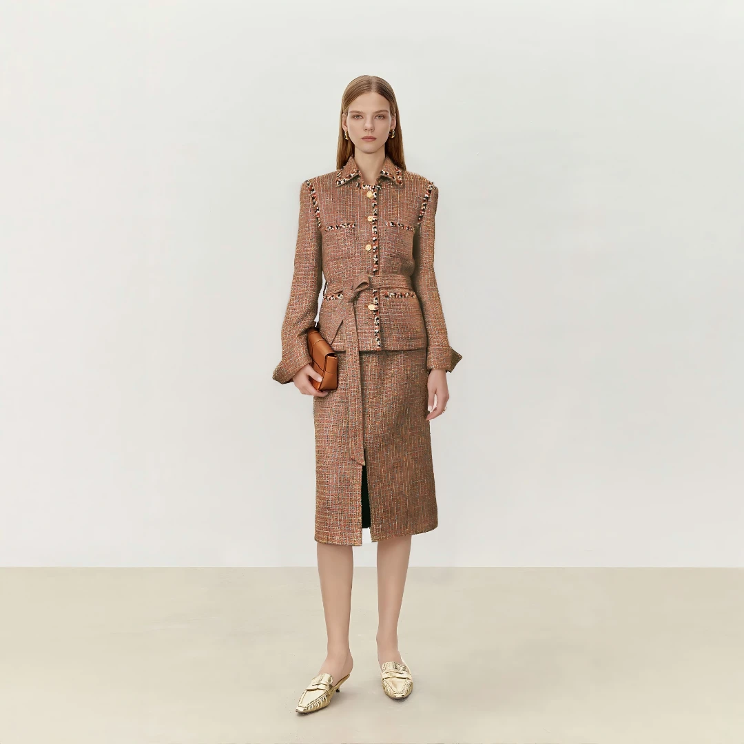 LYNEE【黑标系列】琥珀流光 重工香风套装LGD2FAW204/LGD2FAW205