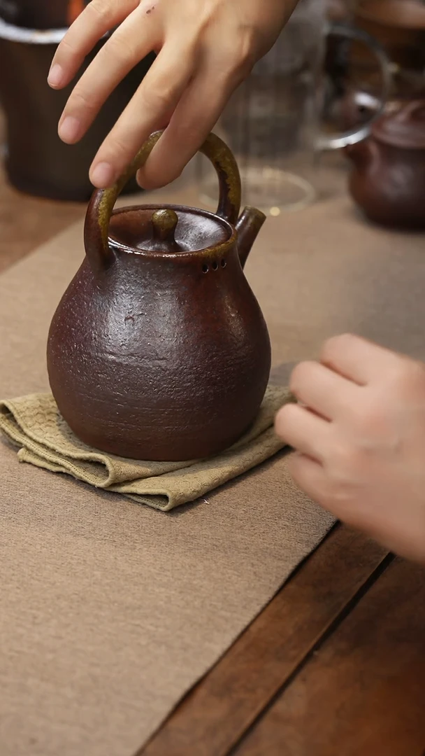 茶壶紫砂三号提梁