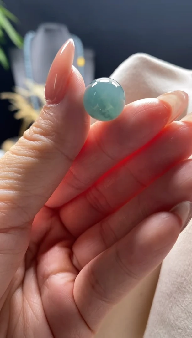 未镶嵌手链翡翠散珠卡12MM圆珠