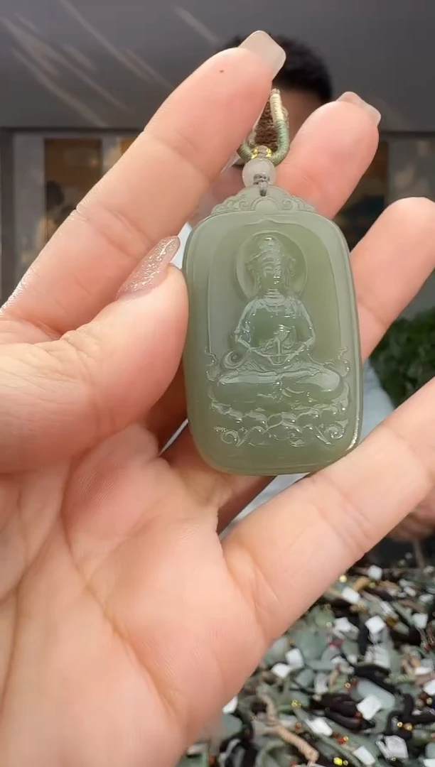 颈饰未镶嵌和田玉拍一发一多样性发货