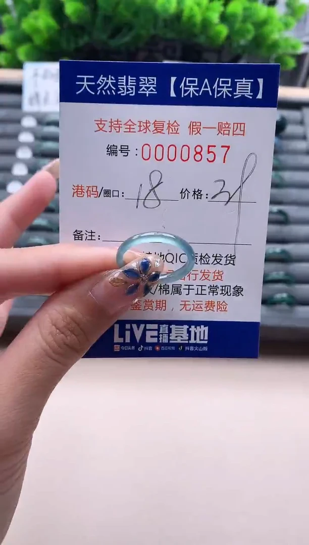 未镶嵌戒指翡翠857